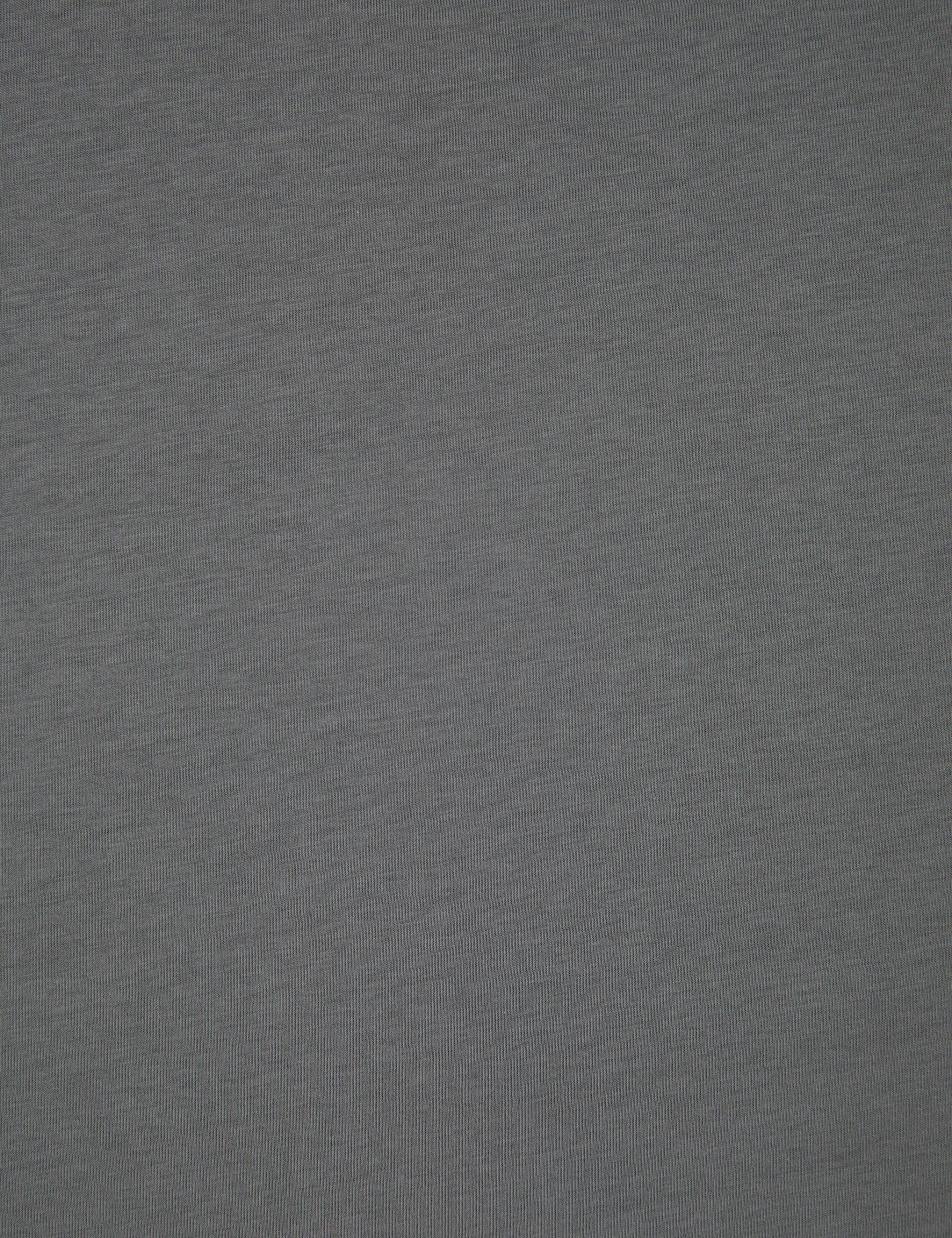 Antrasit Slim Fit %100 Pamuk Bisiklet Yaka Basic Tişört