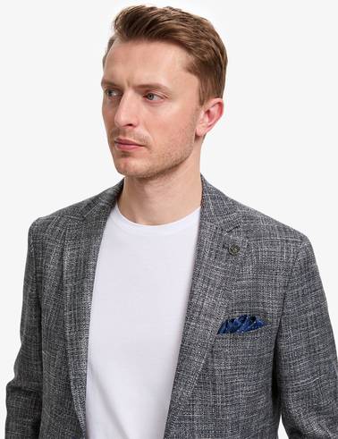 Lacivert Slim Fit Ceket