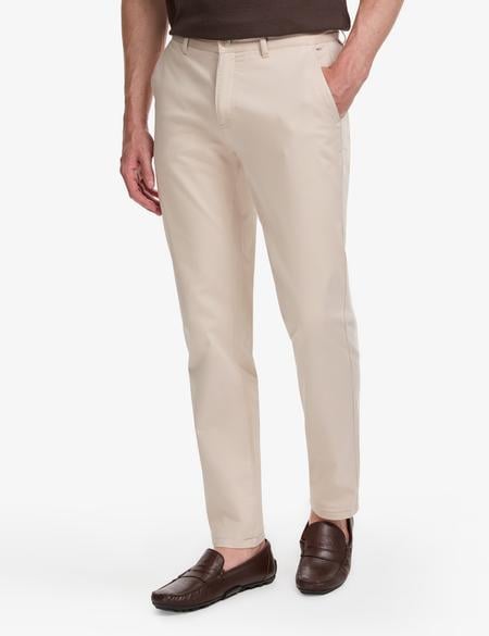 Bej Slim Fit Kanvas Pantolon - 50321979161