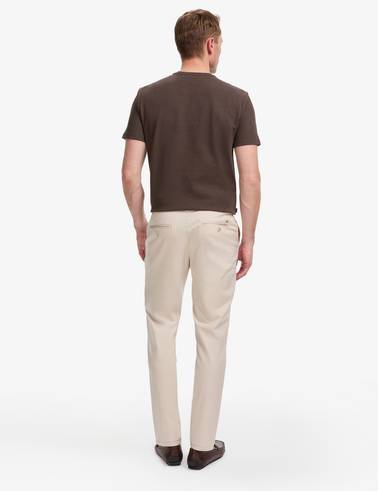 Bej Slim Fit Kanvas Pantolon