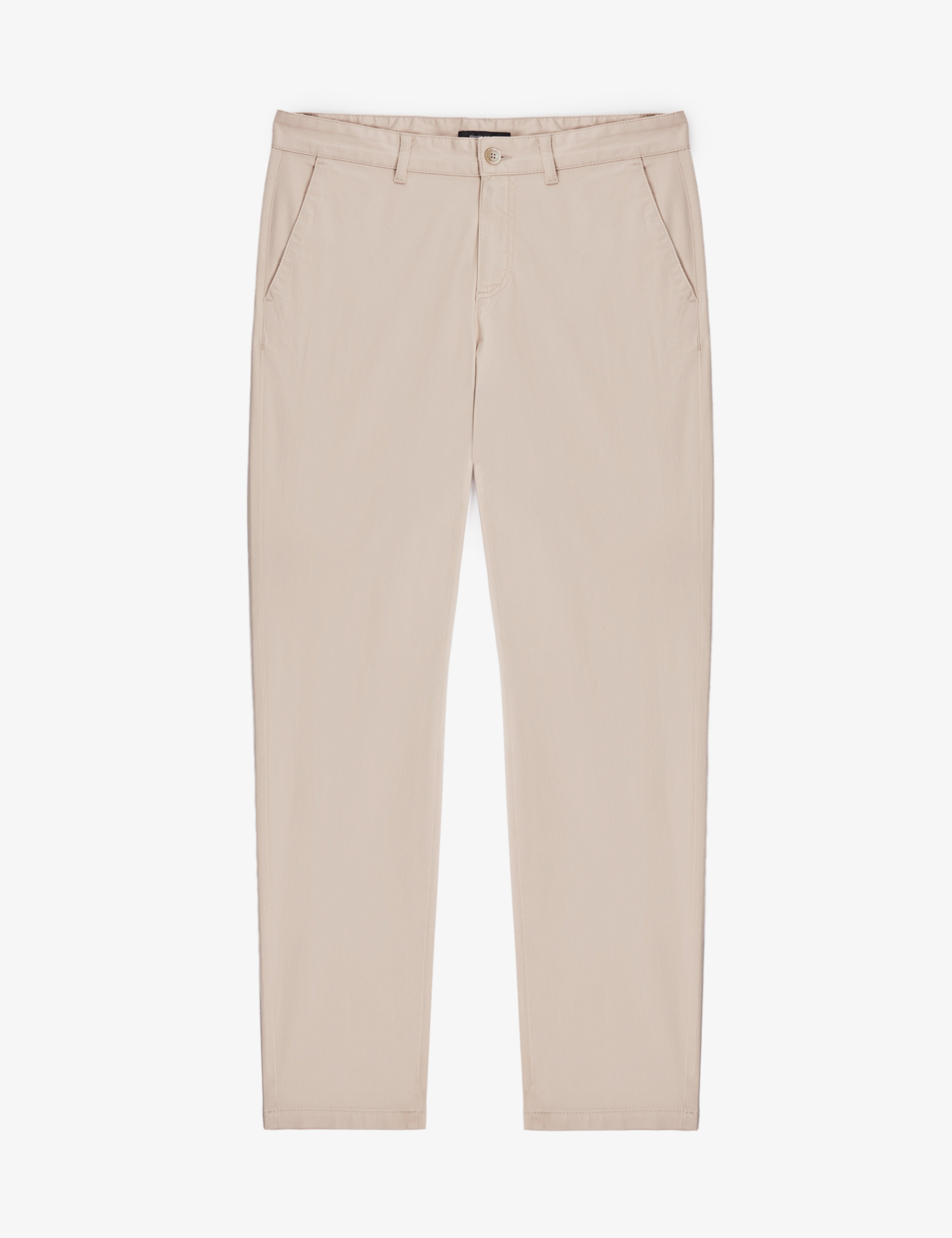 Bej Slim Fit Basic Kanvas Pantolon
