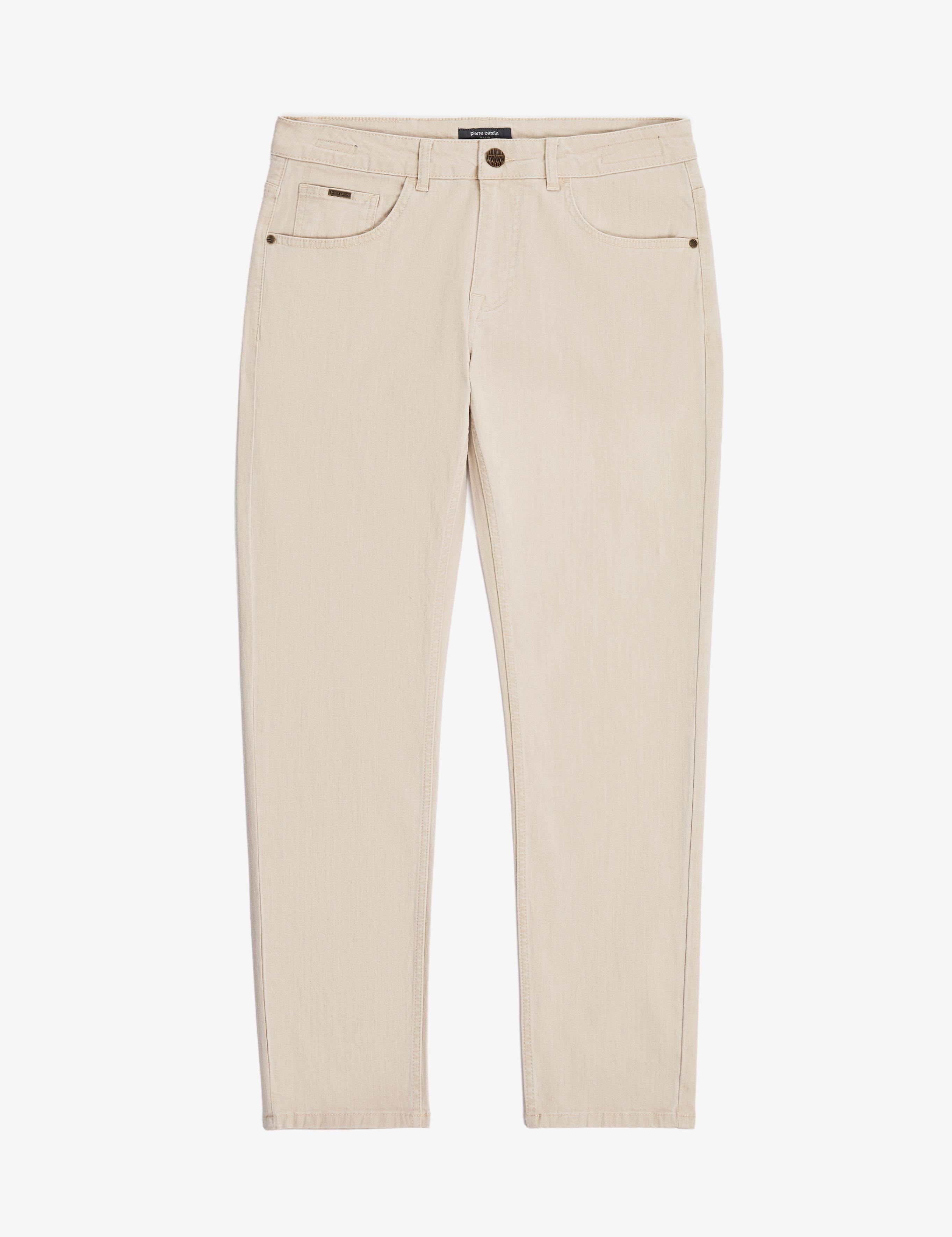 Bej Slim Fit Jean Pantolon