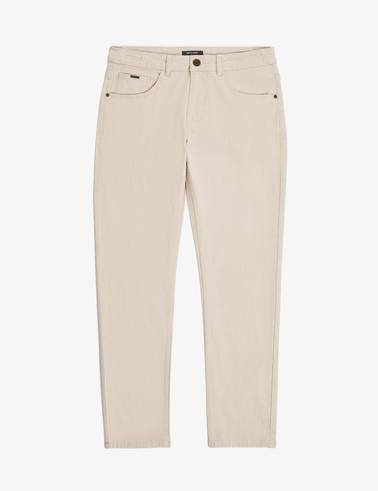 Bej Slim Fit Jean Pantolon