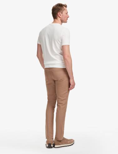 Vizon Slim Fit Keten Karışımlı Kanvas Pantolon