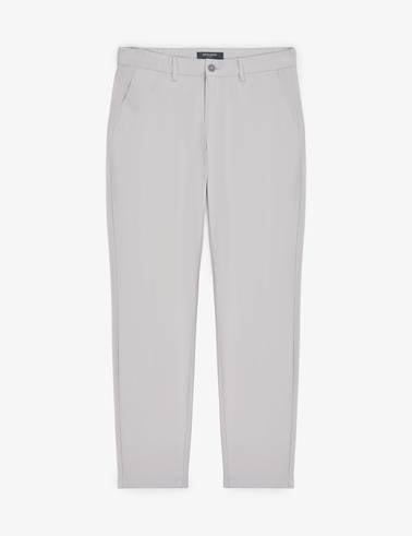 Açık Gri Slim Fit Kanvas Pantolon