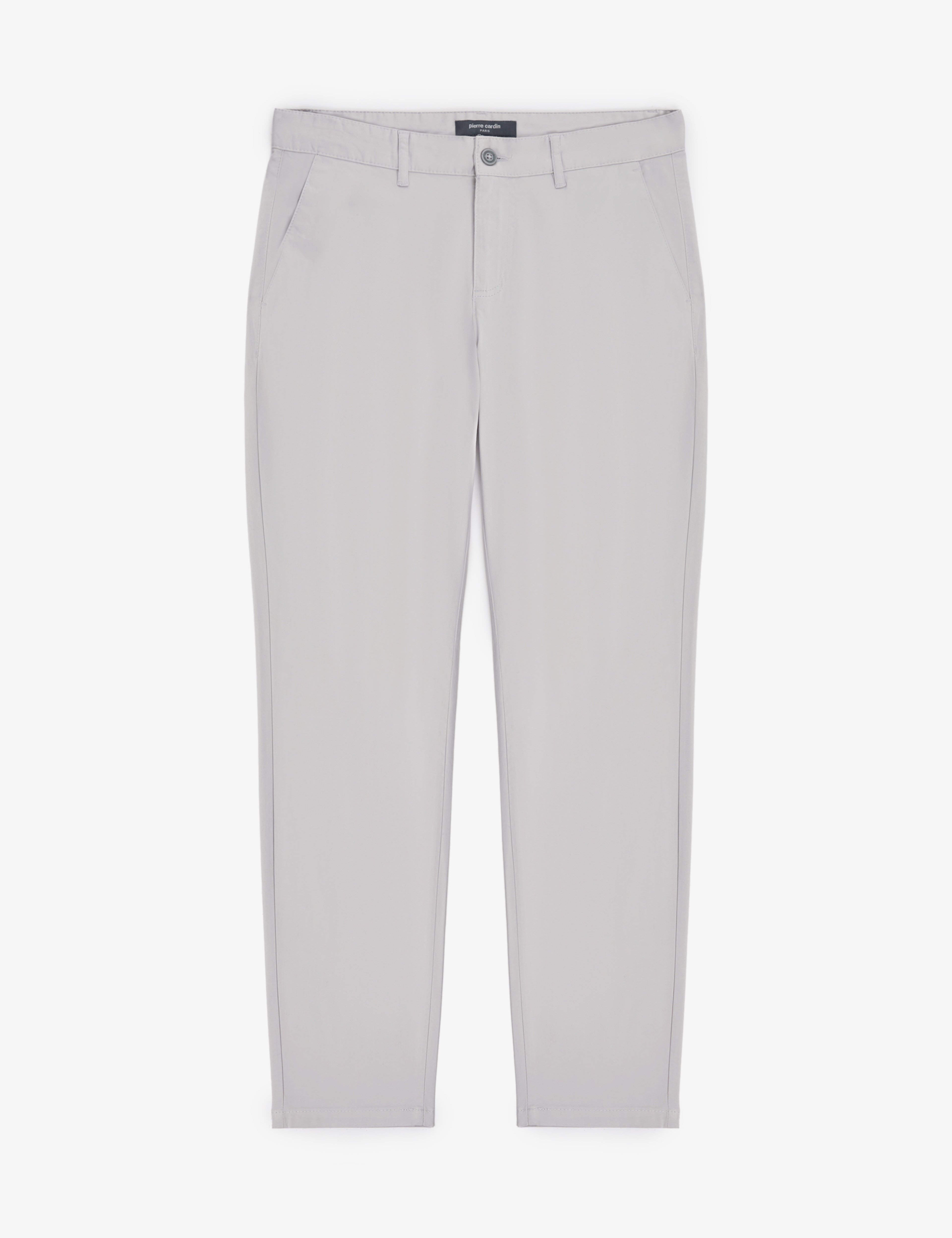Açık Gri Slim Fit Kanvas Pantolon