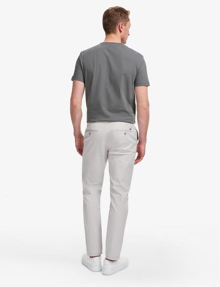 Açık Gri Slim Fit Kanvas Pantolon - 50288511305