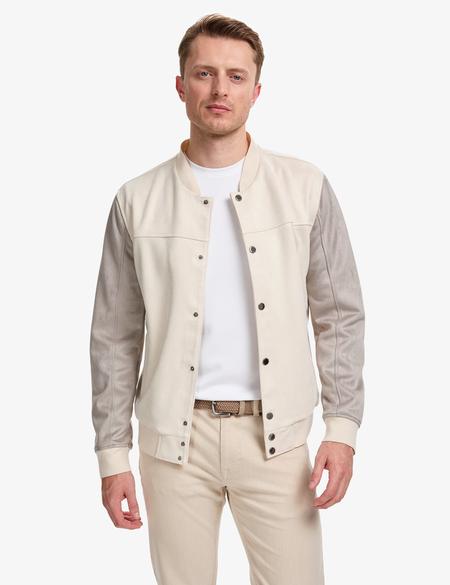 Bej Deri Ceket - 50328163011