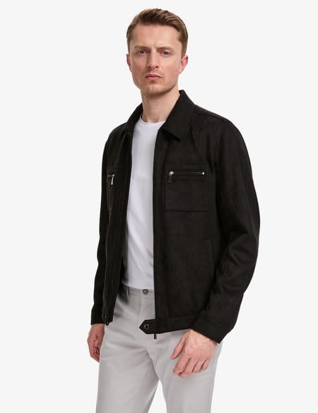 Siyah Deri Ceket - 50328161027