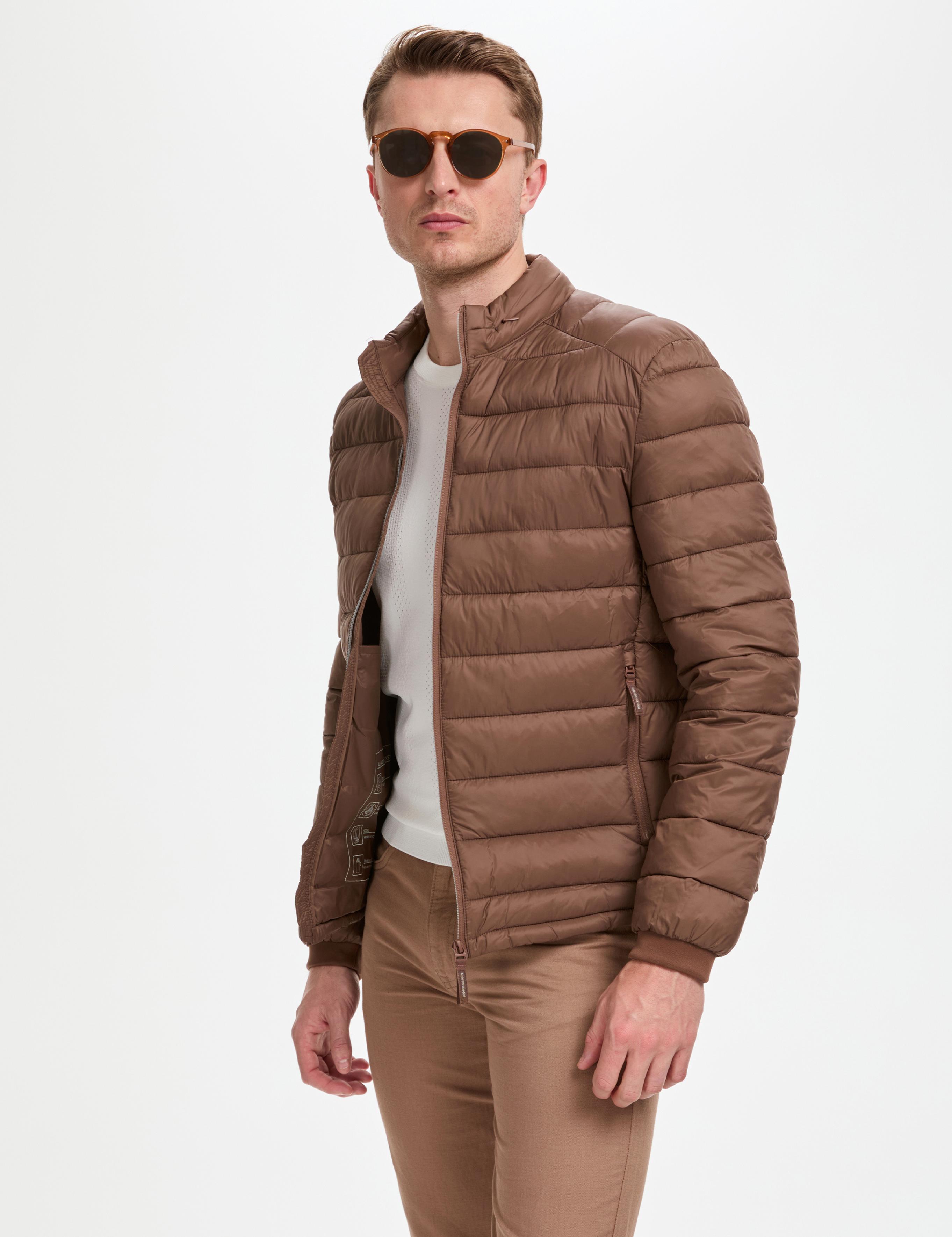 Kahverengi Cropped Slim Mont