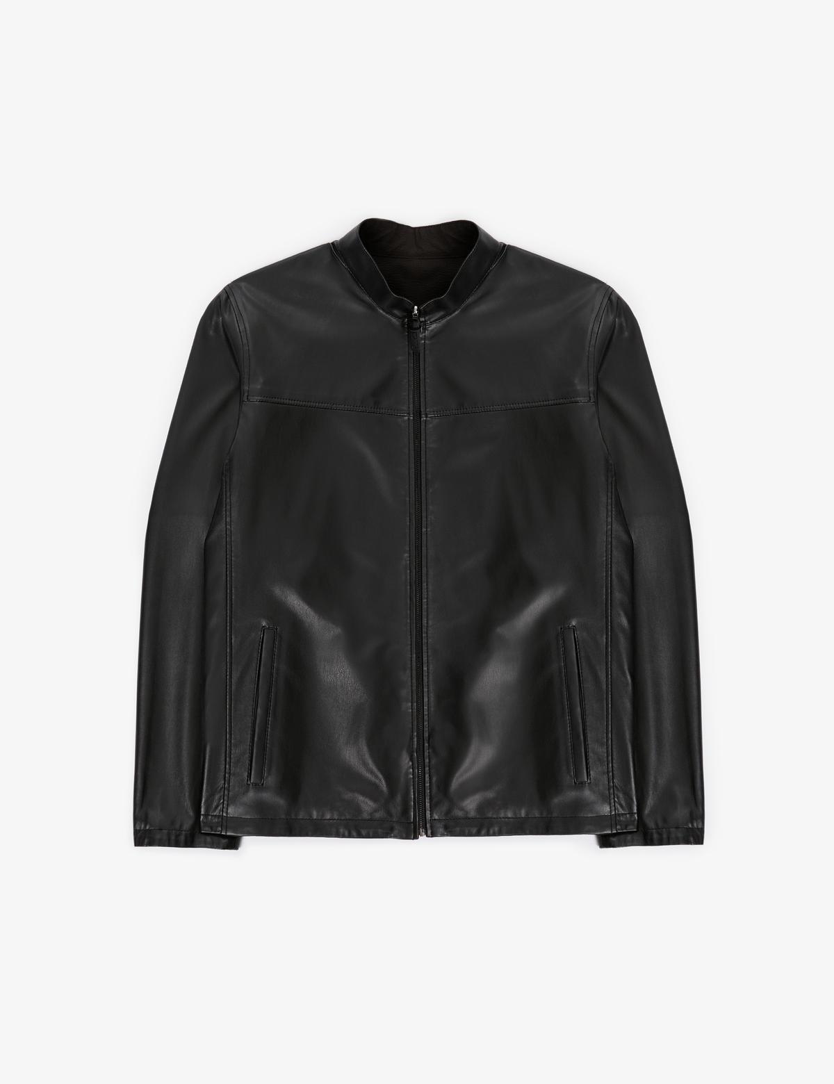 Siyah Deri Ceket - 50328160020