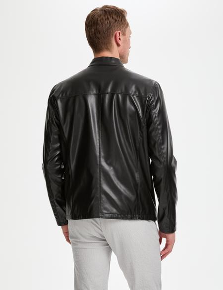 Siyah Deri Ceket - 50328160020