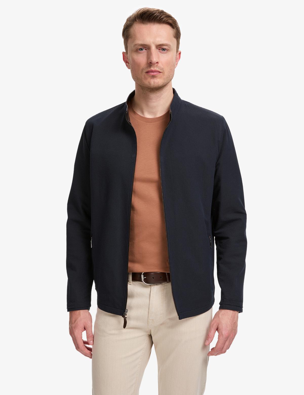 Kahverengi Deri Ceket - 50328127020