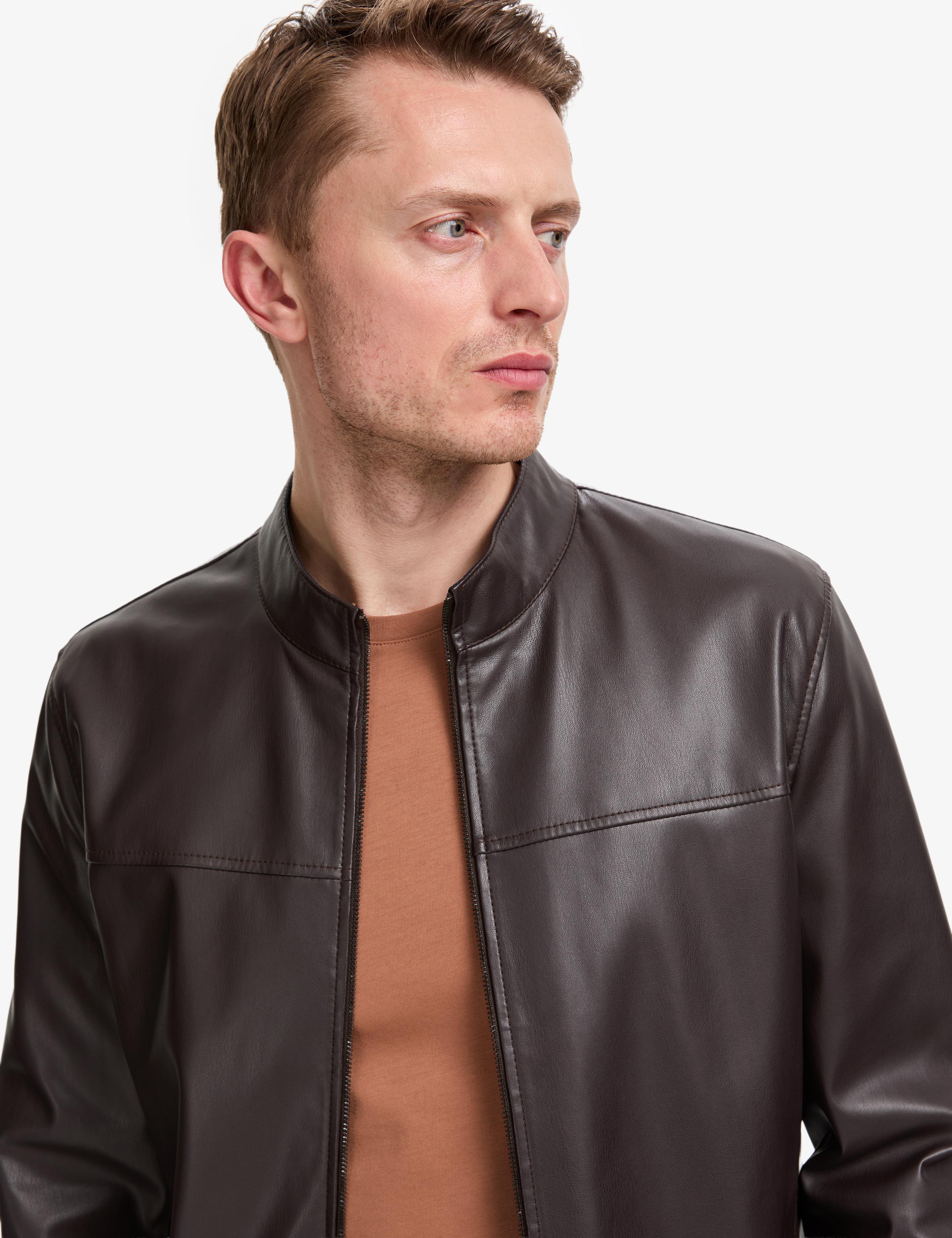 Kahverengi Deri Ceket