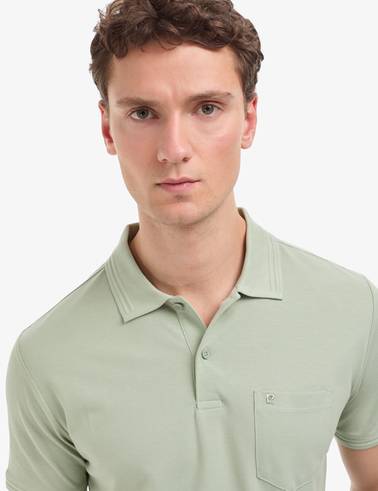 Çağla Regular Fit %100 Pamuk Cepli Kıvrılmaz Düğmeli Polo Yaka Basic Tişört