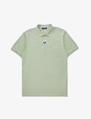 Çağla Regular Fit %100 Pamuk Cepli Kıvrılmaz Düğmeli Polo Yaka Basic Tişört