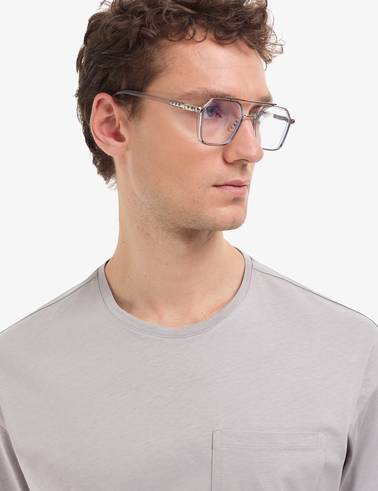 Gri Comfort Fit %100 Pamuk Bisiklet Yaka Basic Tişört