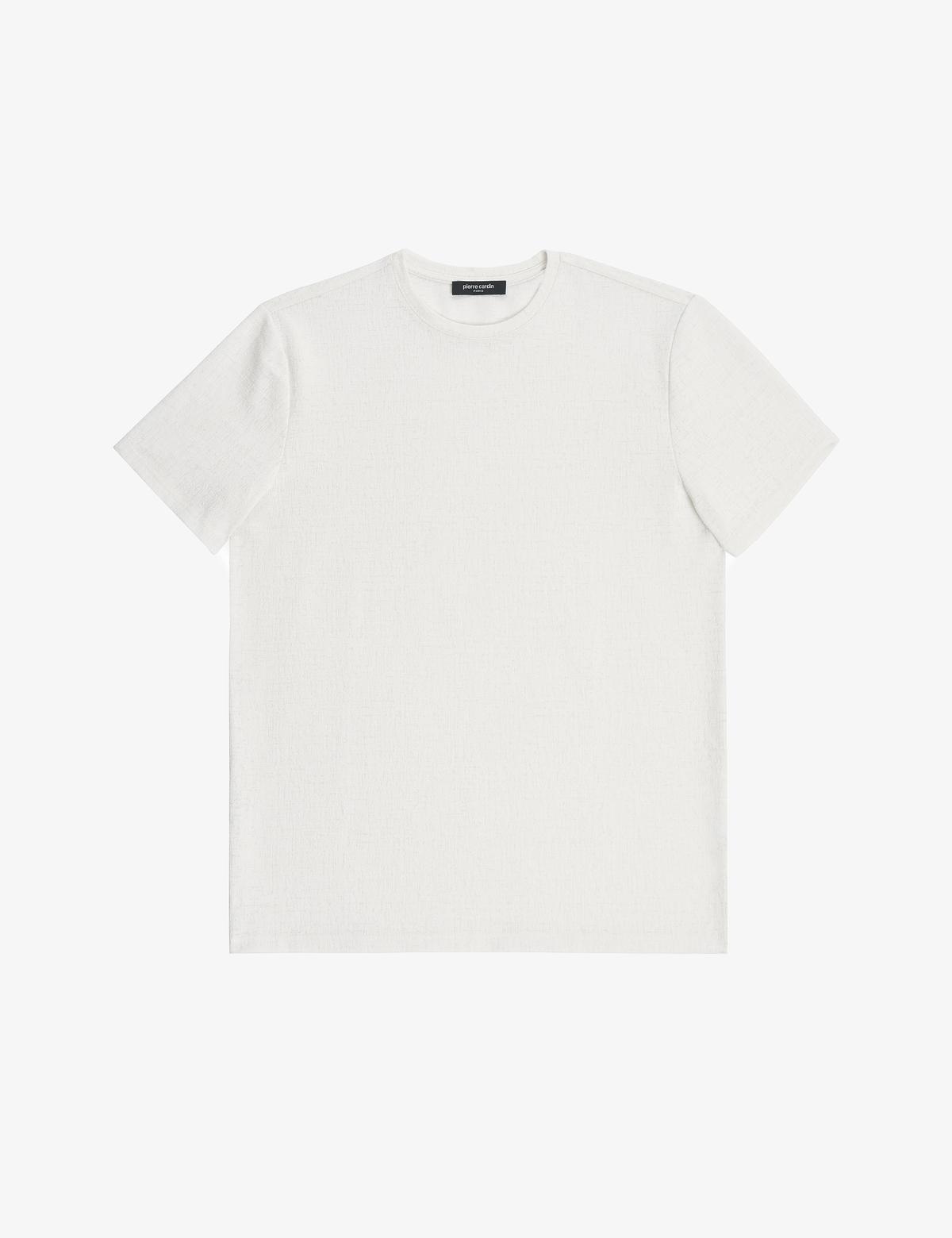 Ekru Regular Fit Tişört - 50327857008