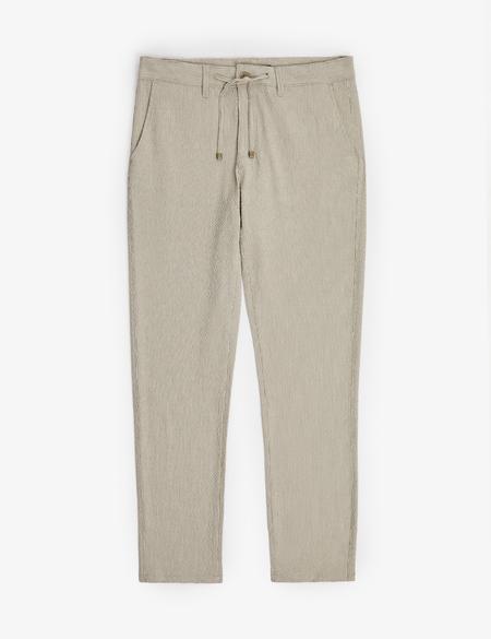 Haki Slim Fit Gofre Yazlık Kanvas Pantolon - 50305235094