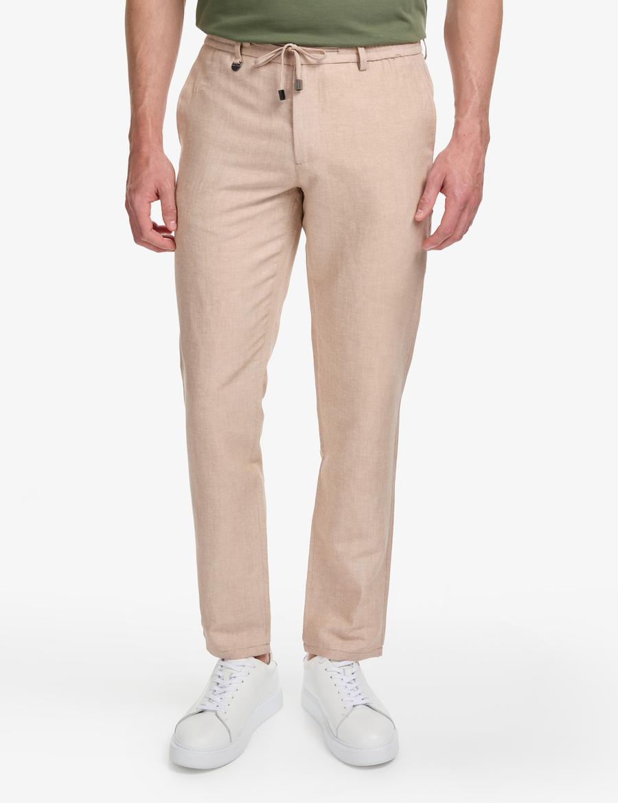 Açık Kahverengi Slim Fit Kumaş Pantolon