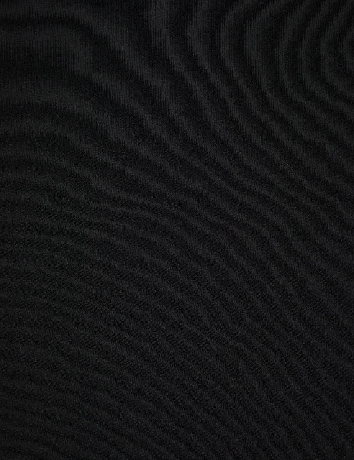 Siyah Slim Fit %100 Pamuk Bisiklet Yaka Basic Tişört - 50325307096