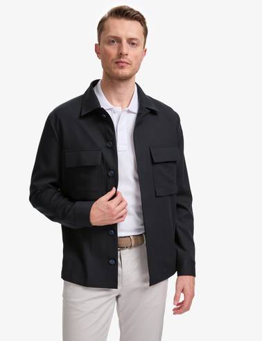 Lacivert Regular Fit Gömlek Ceket