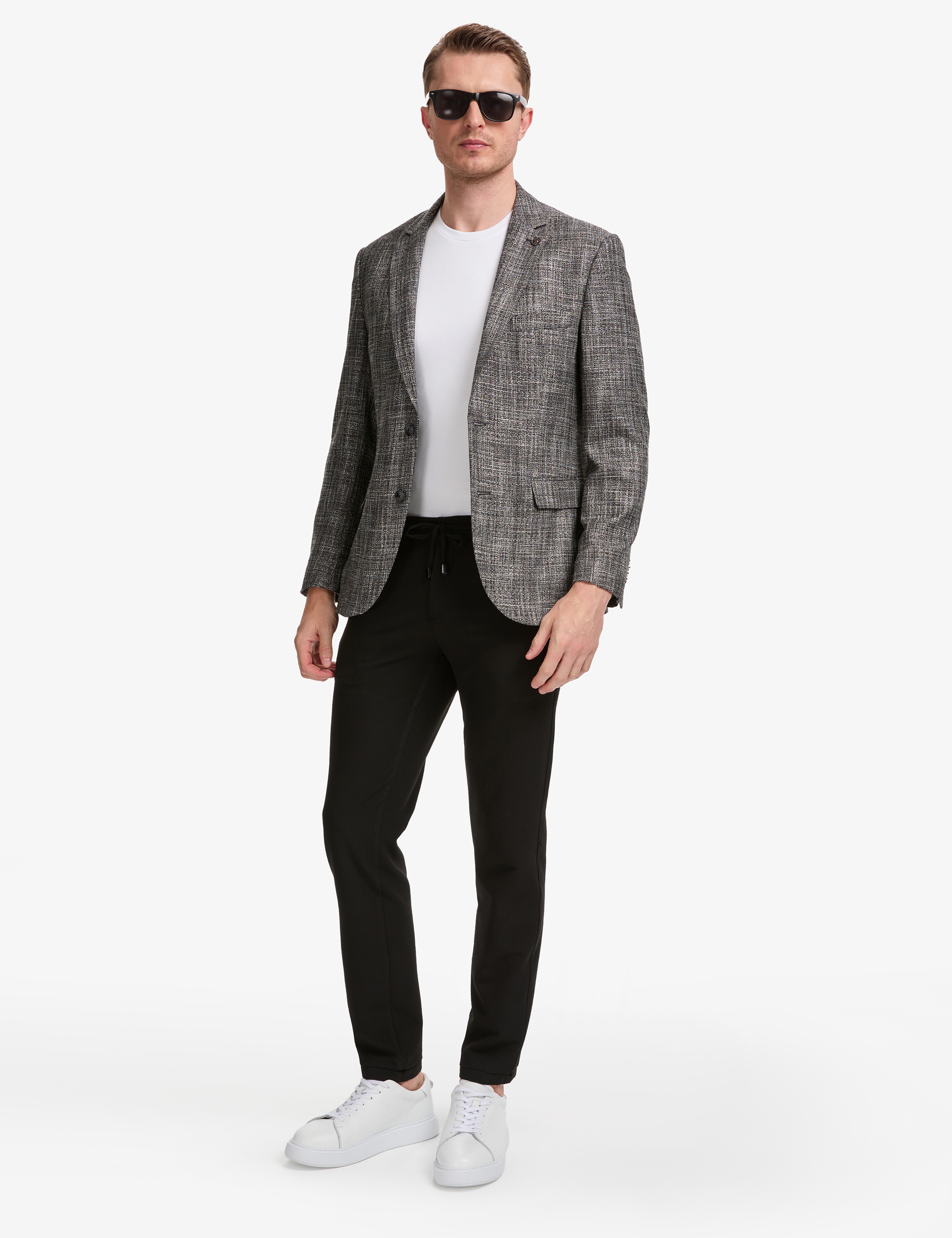Siyah Slim Fit Ceket - Image 5