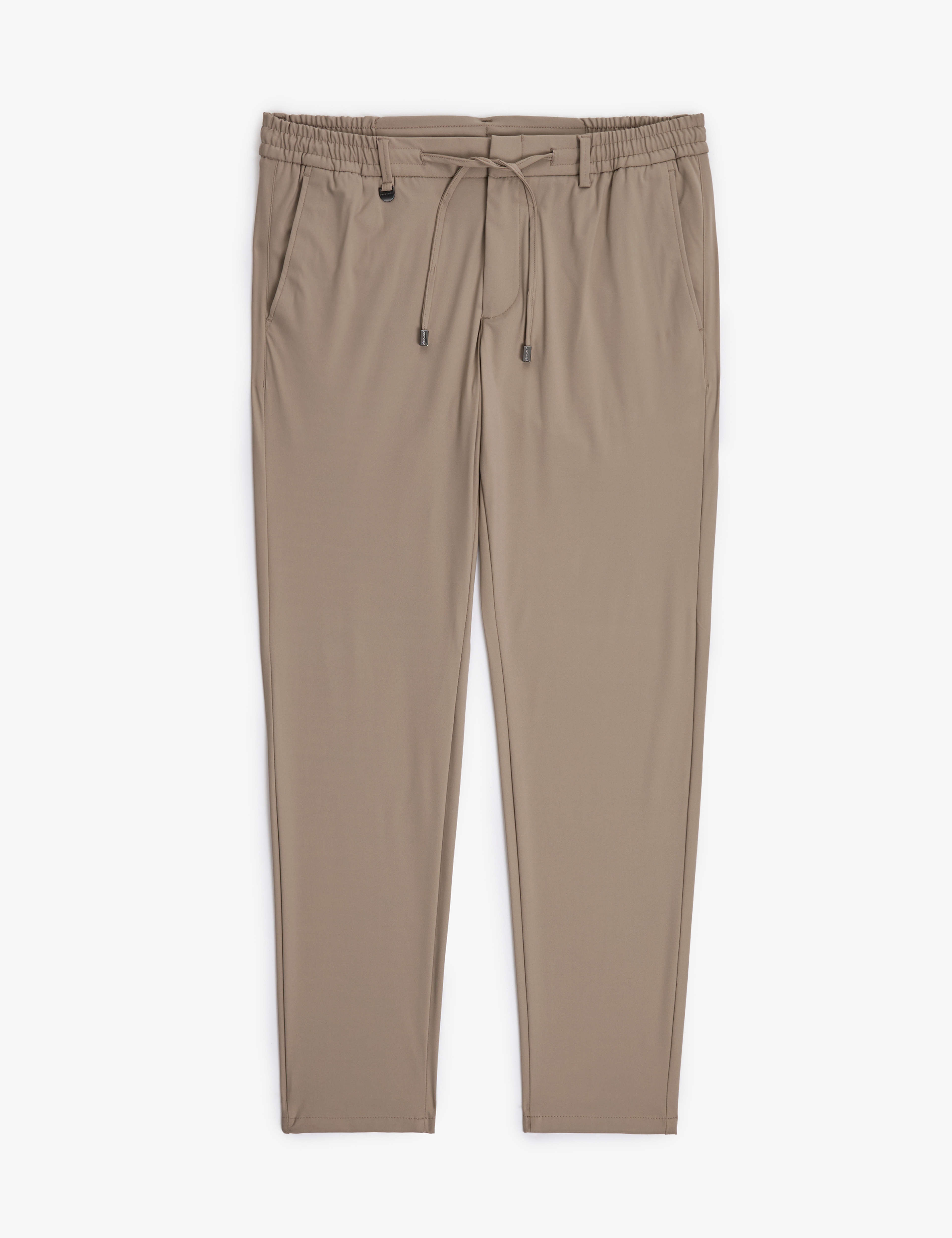 Koyu Bej Ex. Slim Fit Beli Kordonlu Klasik Jogger Pantolon - Image 6