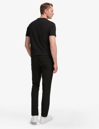 Siyah Ex. Slim Fit Beli Kordonlu Klasik Jogger Pantolon