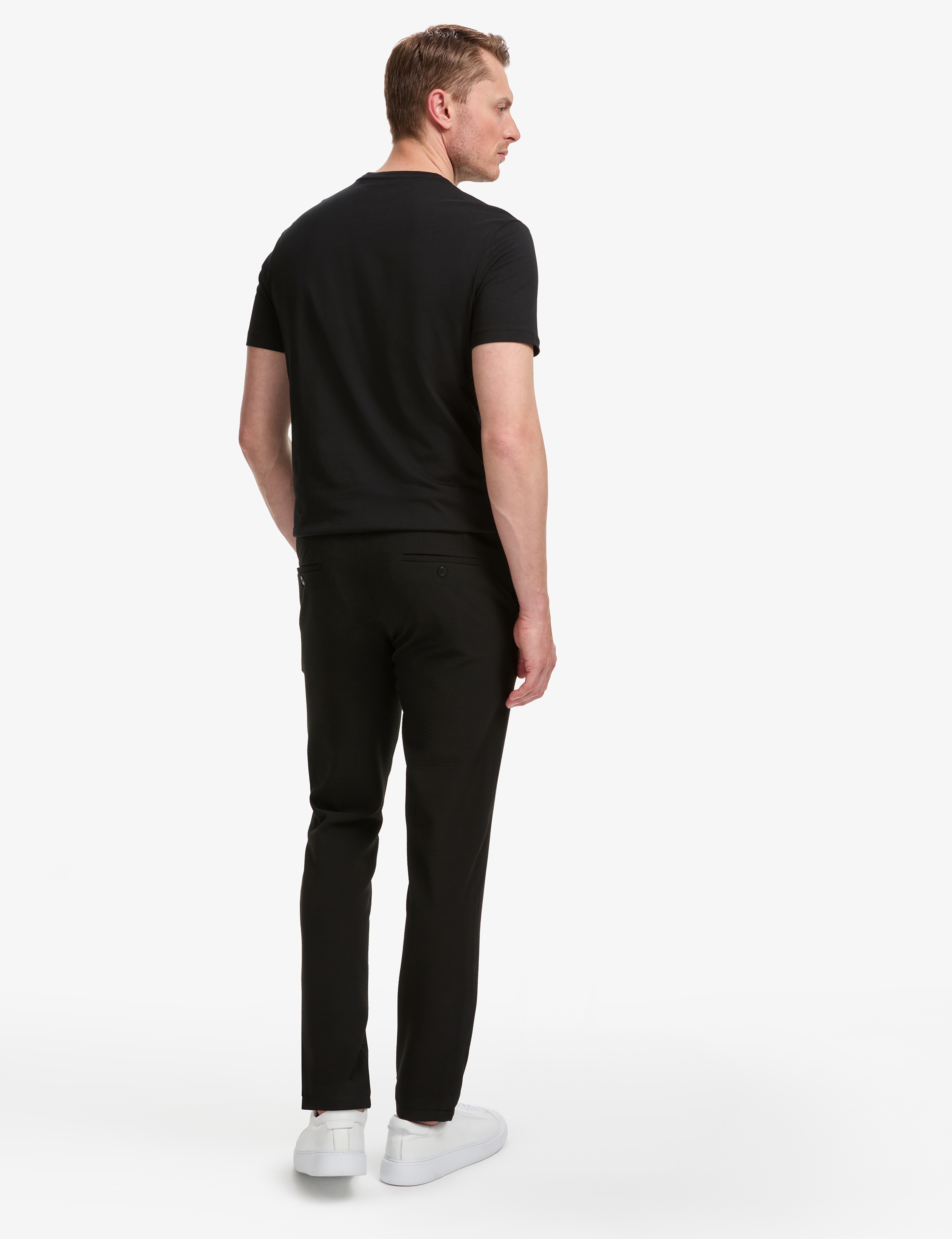 Siyah Ex. Slim Fit Beli Kordonlu Klasik Jogger Pantolon