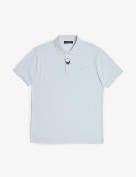 Açık Mavi Slim Fit Basic Tişört - 50321128185