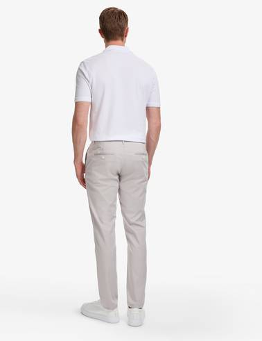 Açık Gri Slim Fit Kanvas Pantolon