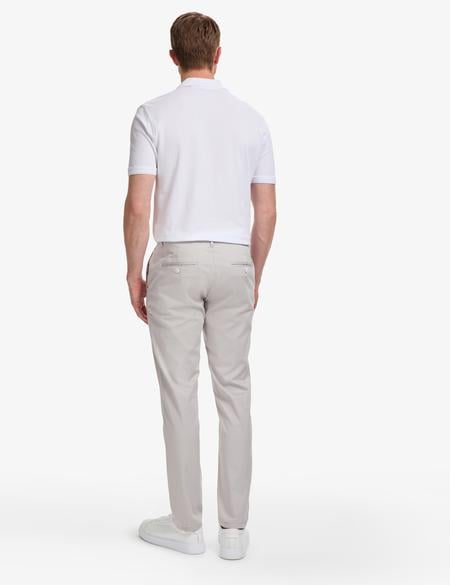 Açık Gri Slim Fit Kanvas Pantolon - 50321979233