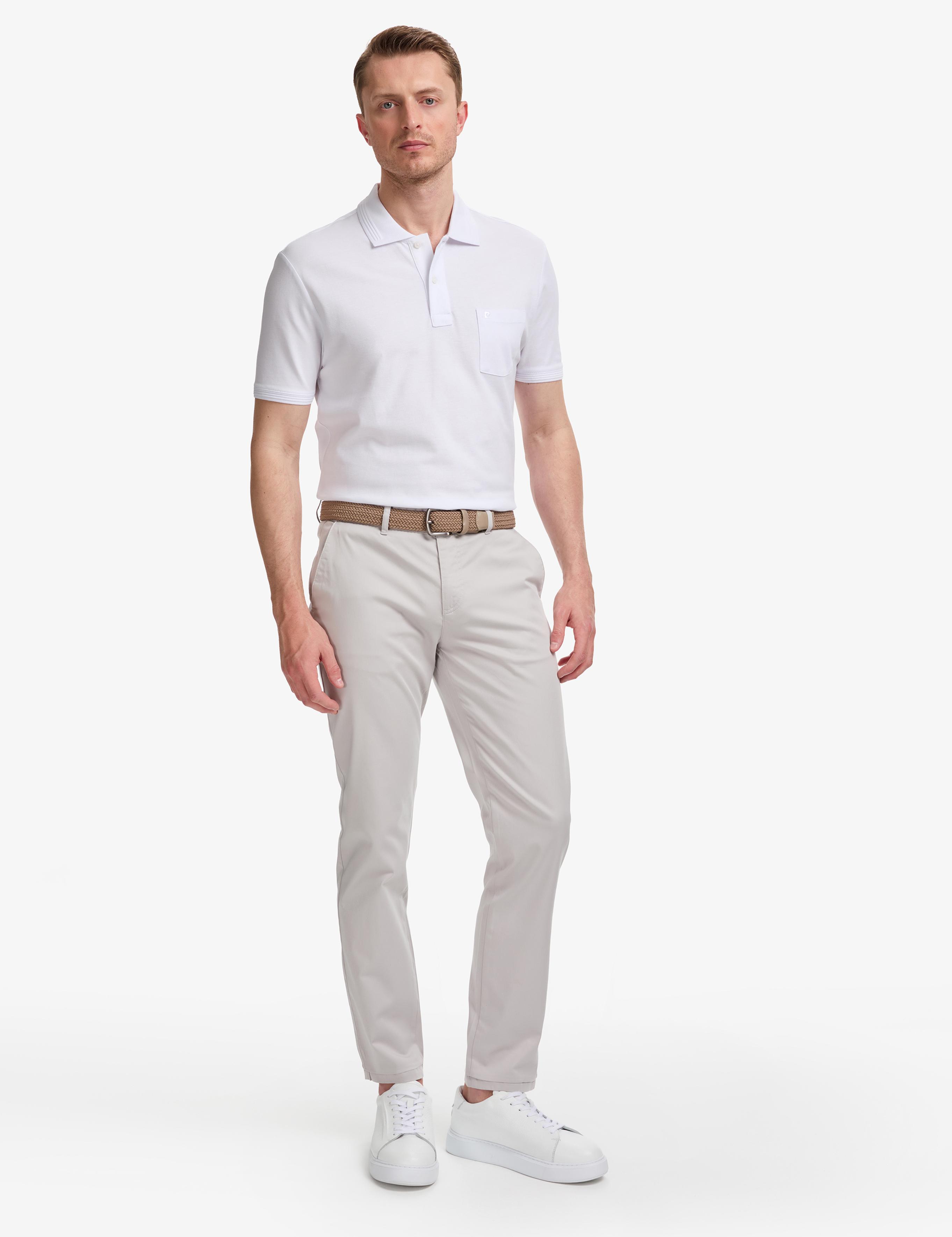 Açık Gri Slim Fit Kanvas Pantolon