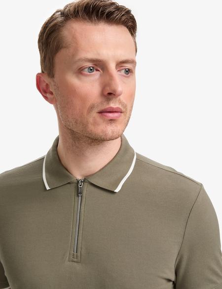 Haki Slim Fit Tişört - 50327873012