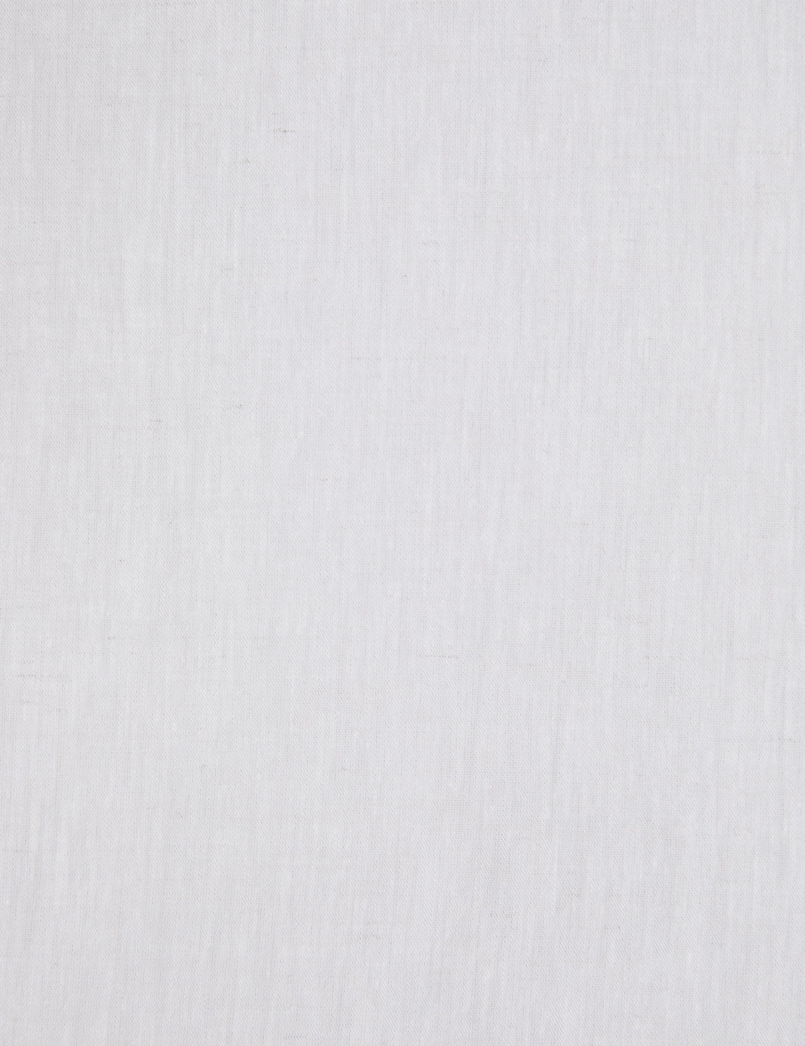 Açık Gri Keten Karışımlı Regular Fit Uzun Kollu Gömlek