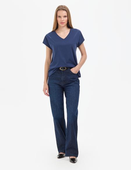 Lacivert Regular Fit Basic Tişört - 50325454010