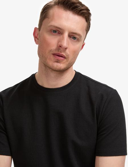 Siyah Regular Fit Tişört - 50327857026