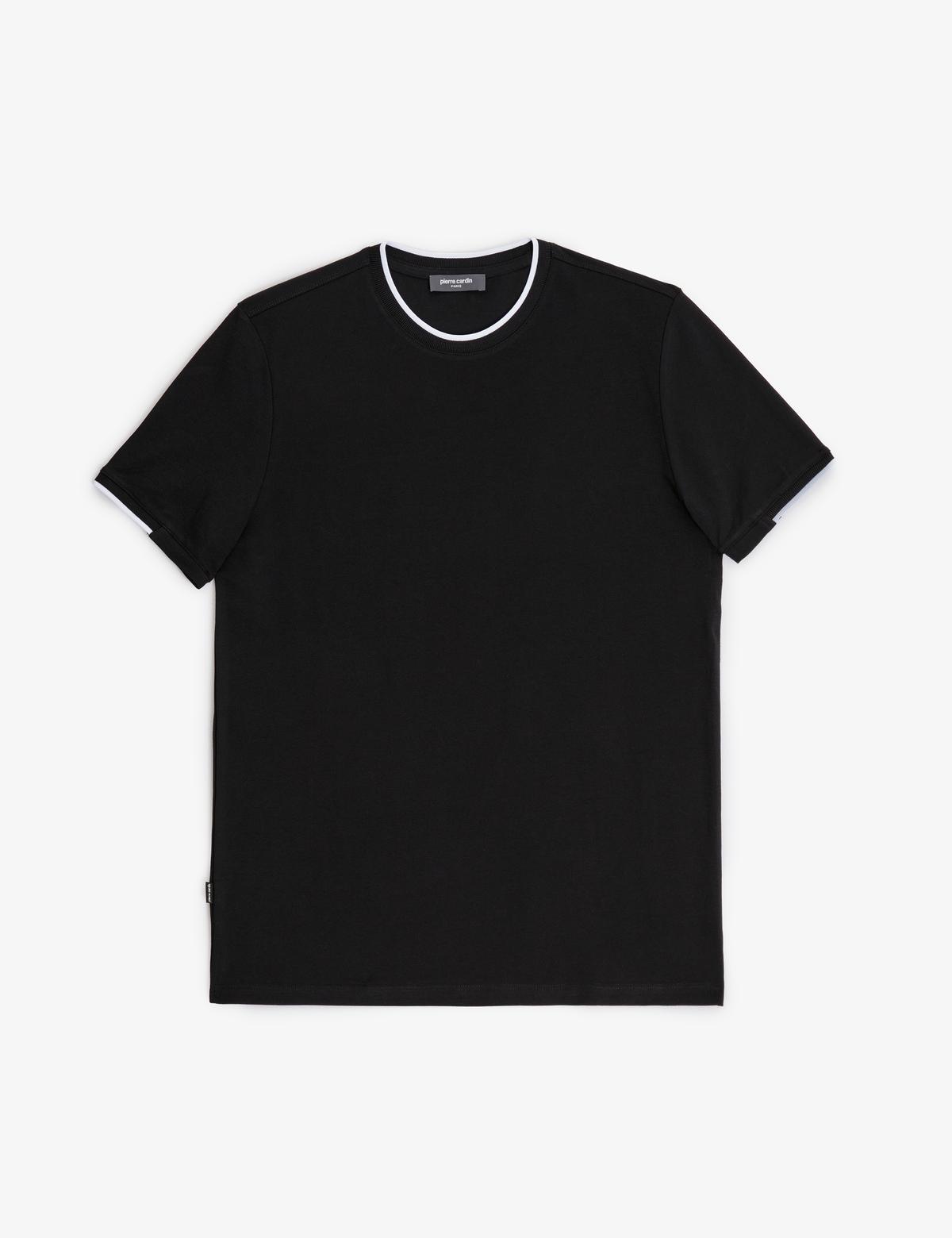 Siyah Slim Fit Tişört - 50327865031