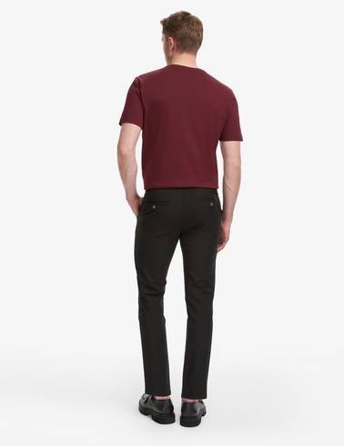 Siyah Slim Fit Esnek Jogger Kanvas Pantolon