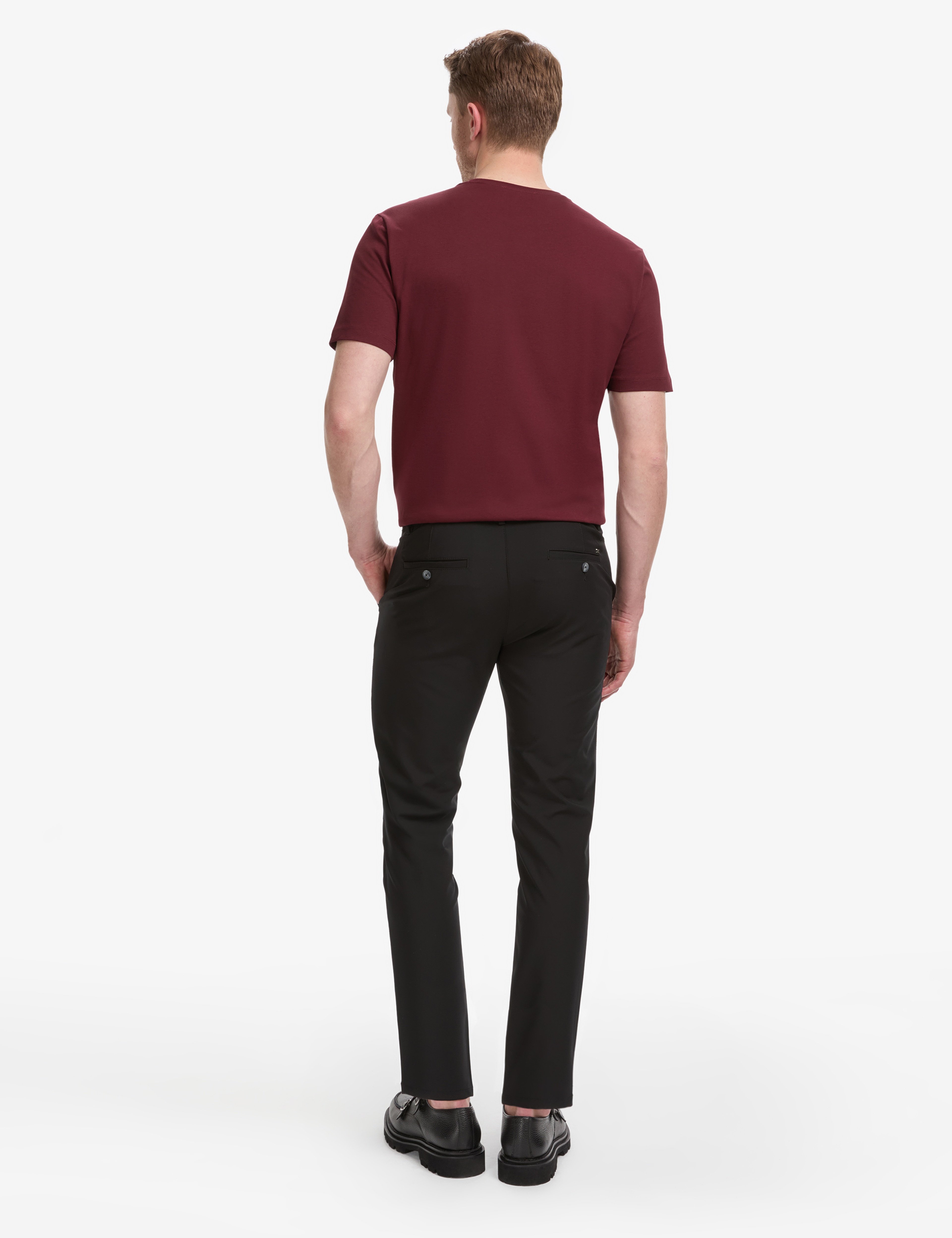 Siyah Slim Fit Esnek Jogger Kanvas Pantolon