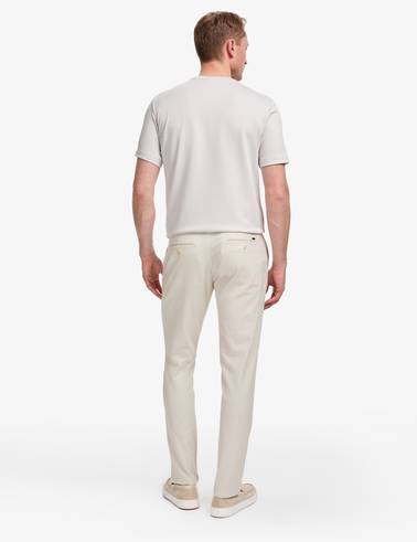 Bej Slim Fit Gofre Yazlık Kanvas Pantolon