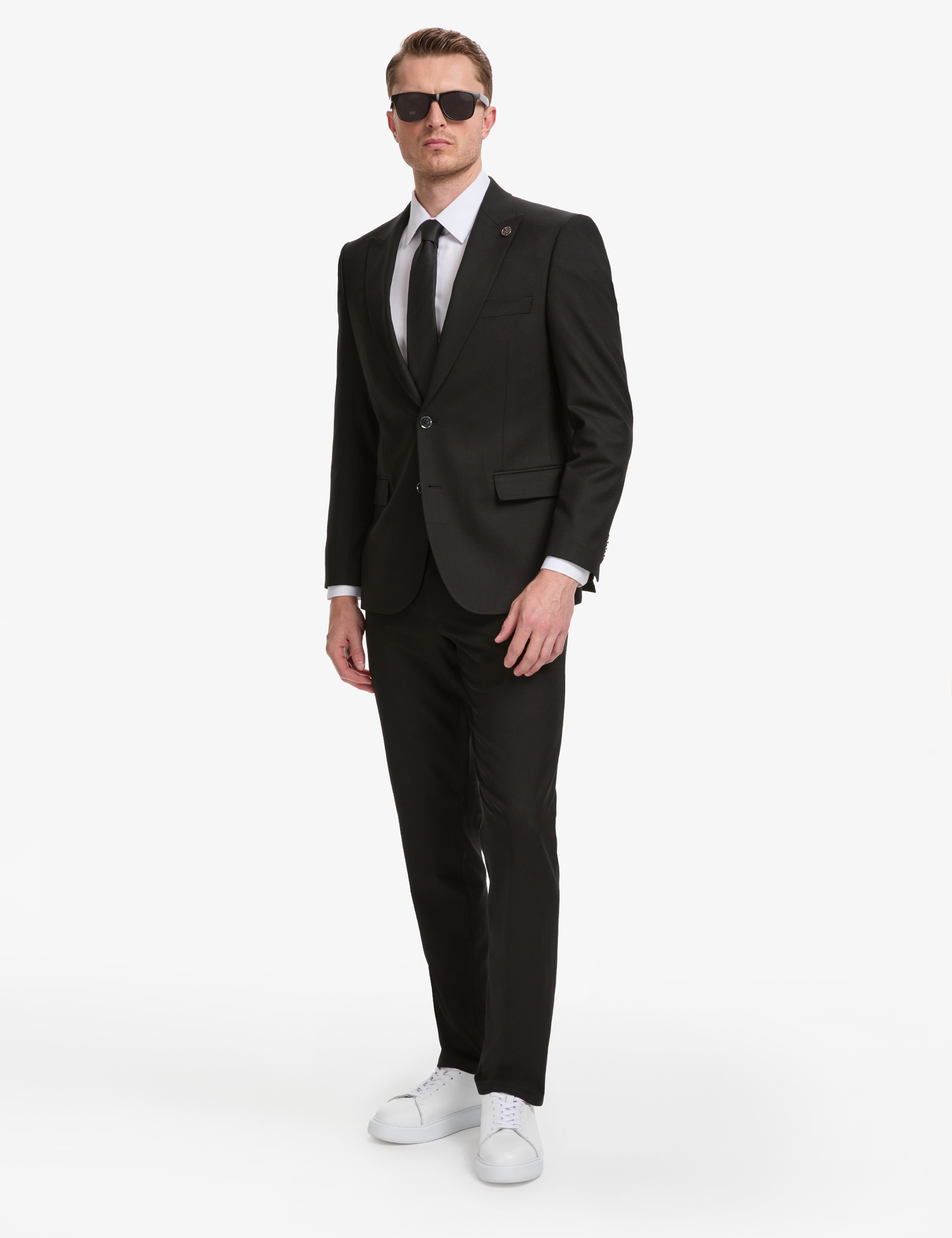 Siyah Slim Fit Takım Elbise
