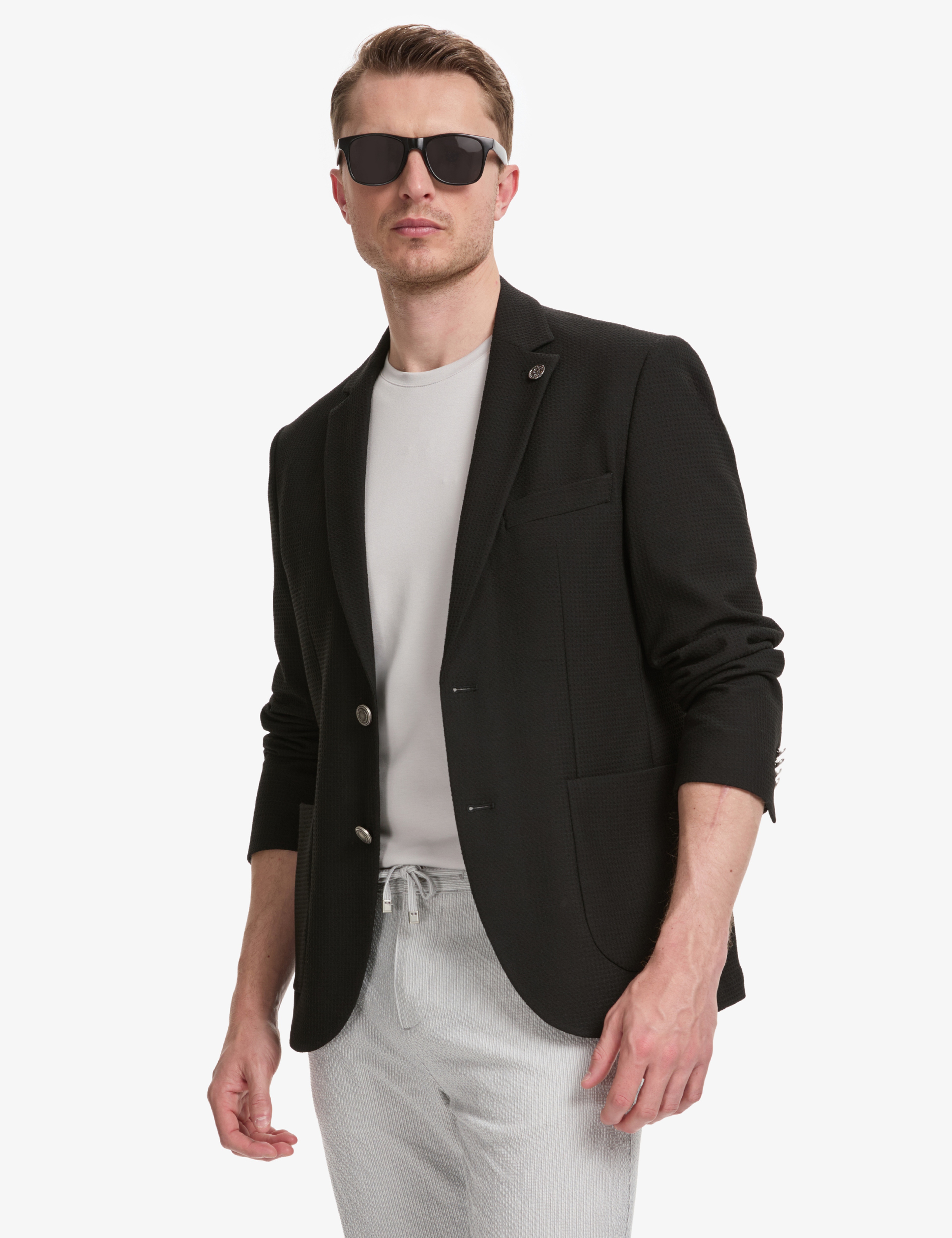 Siyah Slim Fit Ceket