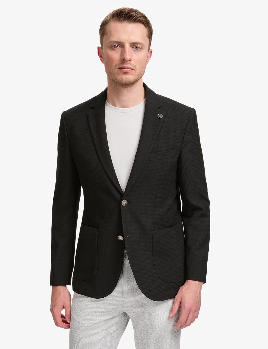 Siyah Slim Fit Ceket