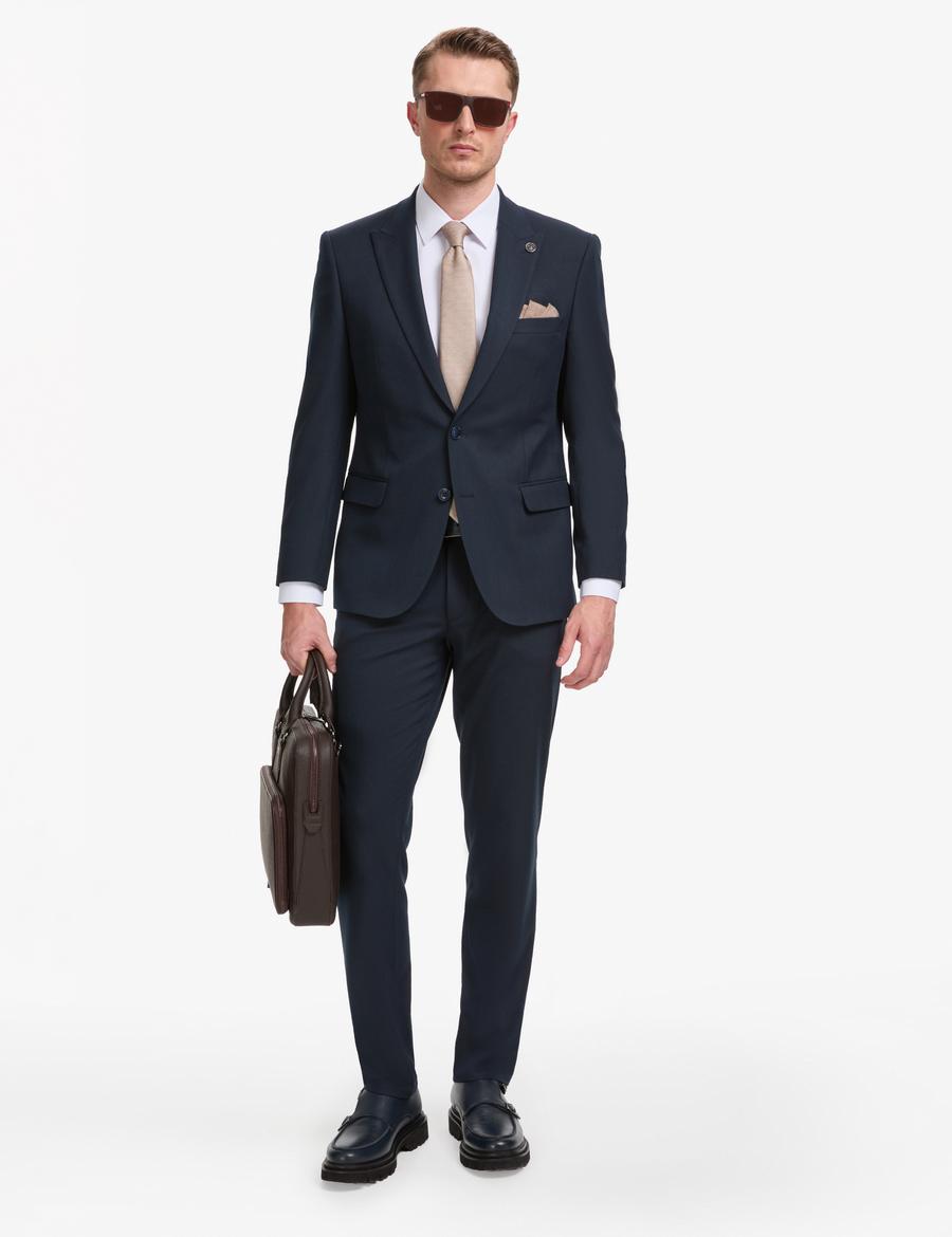 Lacivert Slim Fit Takım Elbise