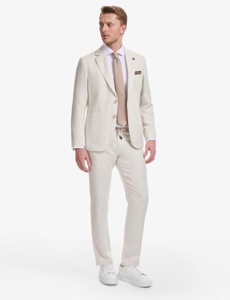 Bej Slim Fit Takım Elbise - 50324263047