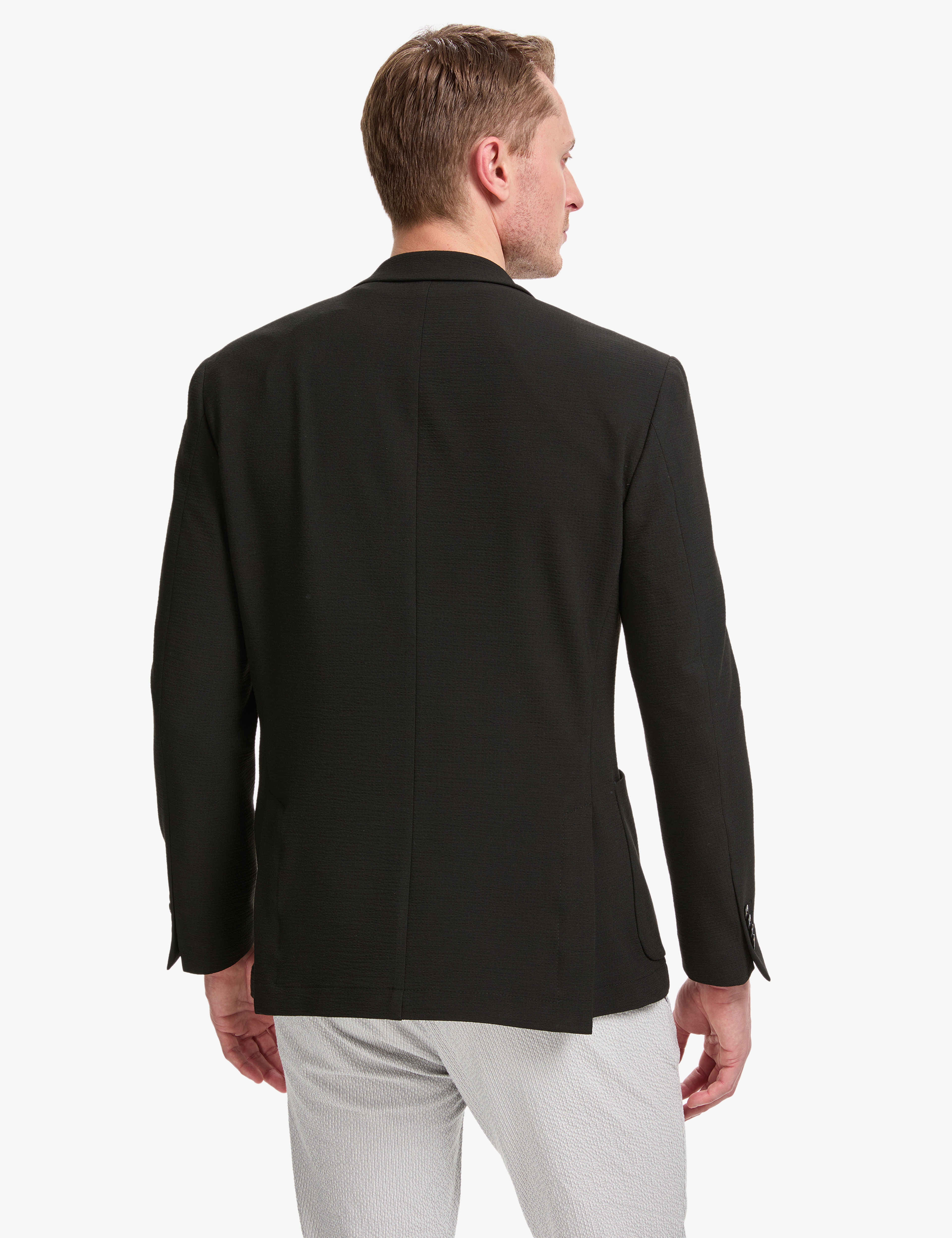 Siyah Ex. Slim Fit Ceket - Image 5