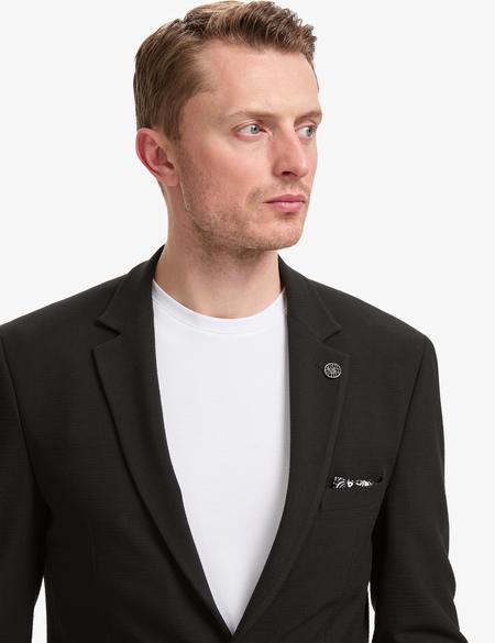 Siyah Ex. Slim Fit Ceket - 50324851008
