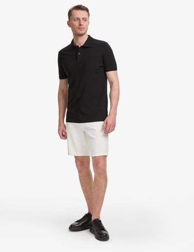 Siyah Regular Fit %100 Pamuk Düğmeli Polo Yaka Basic Tişört